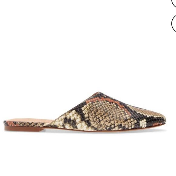 Madewell Remi Mule In Spiced Cider Multi Snake Print Size 8 - Picture 3 of 7